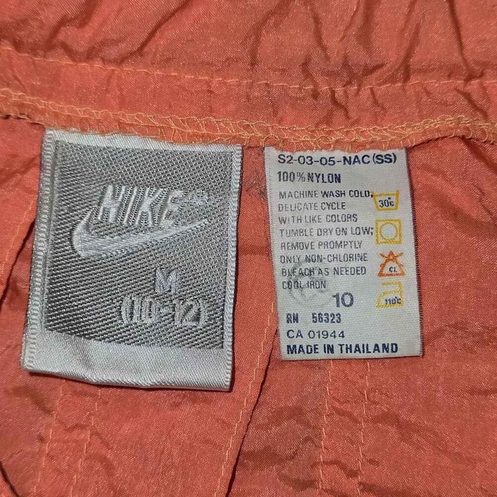 Vintage Y2k Nike Pleated Tennis Skirt Orange Size M (10-12)